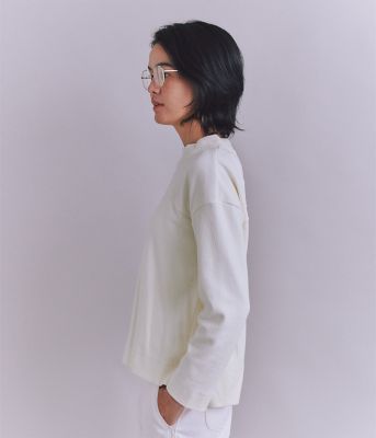 Crepe Double Face Knit 切替えボトルネック