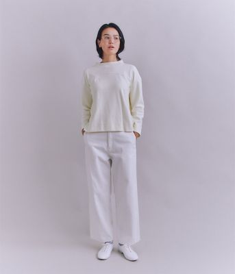 TMT Classic バックフリースミドルジッププルオーバー ホワイト TMT Classic バックフリースミドルジッププルオーバー ホワイト