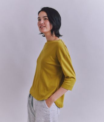 SIPULI (Women)/シプリ ［ＬＯＴＵＳ］Ｕｒｔｌａ　Ｈｉｇｈ　Ｇａｕｇｅ　Ｒｉｂ　６分袖ボートネックプルオーバー（２０２５３７８６６８９９）