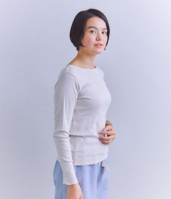 SIPULI (Women)/シプリ ［ＬＯＴＵＳ］Ｒｏｕｎｄ　Ｂｏｄｙ　Ｆｒａｉｓｅ　長袖ボートネックプルオーバー（２０２５３７８８５８９９）