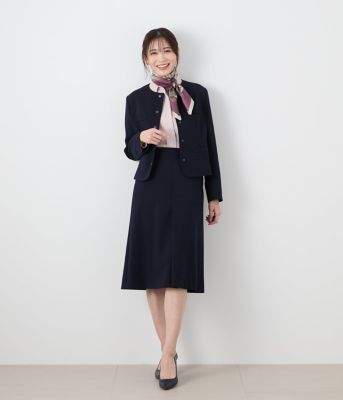 コンパクトダブルクロス　ドット釦ノーカラージャケット（２０２５５１１１５１２２）