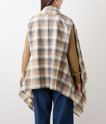 エターミンブロックチェック ケープストール