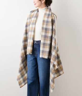 エターミンブロックチェック ケープストール