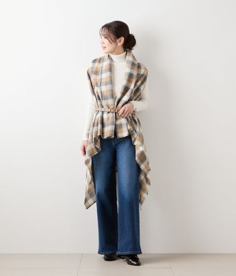 エターミンブロックチェック ケープストール