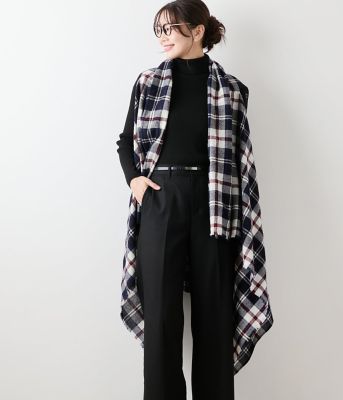 ＜NEWYORKER (Women)＞エターミンニューヨーカータータン　ケープストール（２０２５５１１１６１６１）