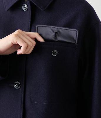 NEWYORKER MELTON ステンカラーショートジャケット