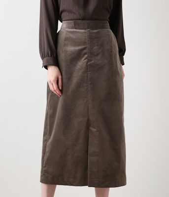 グッチのストレートスカート Pleated skirt with striped trim in dark blue | GUCCI® US