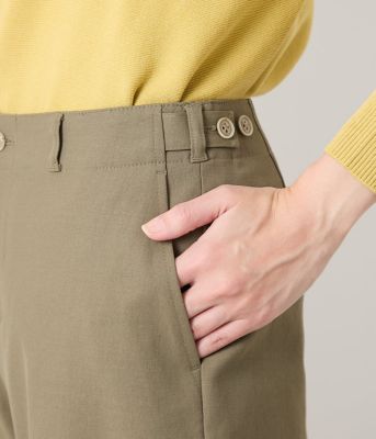 麻混オックス　アジャスト釦ワークパンツ（２０２５５１３３５２２２）