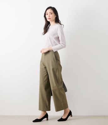 麻混オックス　アジャスト釦ワークパンツ（２０２５５１３３５２２２）