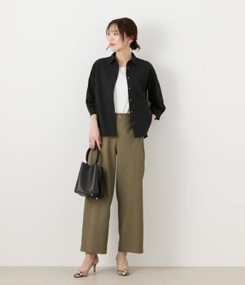 麻混オックス　アジャスト釦ワークパンツ（２０２５５１３３５２２２）
