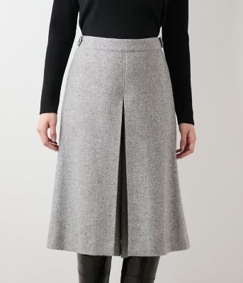 ブロークンヘリンボーンツィード キュロットパンツ