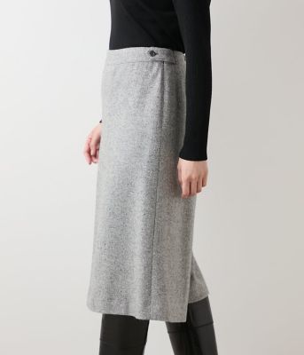 ブロークンヘリンボーンツィード キュロットパンツ