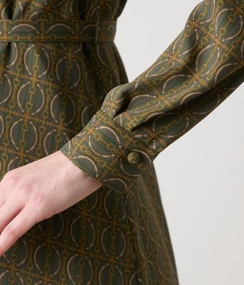 ビットプリント ボウタイワンピース（202551416152