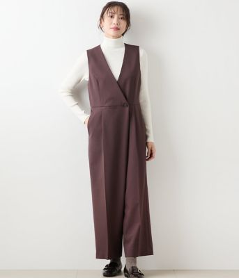 美品　WhimGazette ドライストレッチ オールインワン　ライトベージュ ドライストレッチオールインワン | Whim Gazette(ウィム