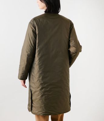 撥水・ウォッシャブル】ポリエステルタフタ リバーシブルキルトロング