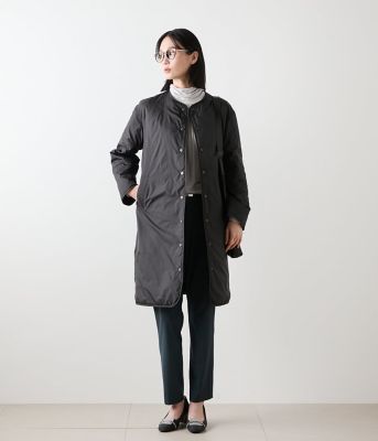 撥水・ウォッシャブル】ポリエステルタフタ リバーシブルキルトロング