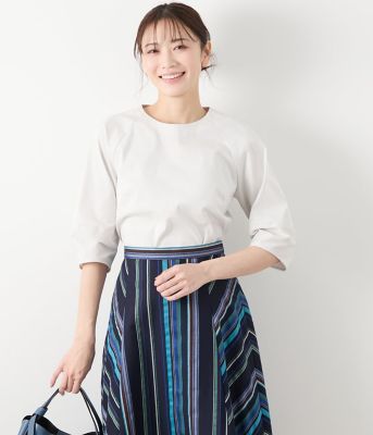 ＜NEWYORKER (Women)＞コードレーン　ラグランスリーブブラウス（２０２５５１６４５２５０）