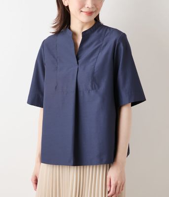 はなこはなはな 　21SS theoryluxe ウォッシャブルスキッパー TCライトタンブラー 5分袖ビブフロントスキッパーシャツ