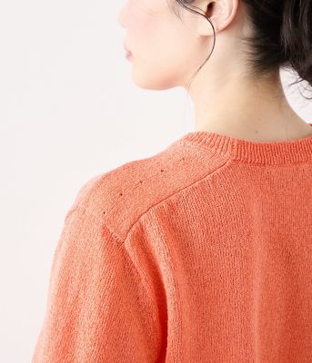 和紙ポリエステル　クルーネック７分袖プルオーバー（２０２５５１７２５６２２）