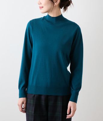 手洗い可能】キャッシュウール ボトルネックプルオーバー