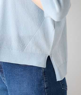 ホールガーメントプルオーバー　手洗い可 手洗い可能】TCラメホールガーメント（R） クルーネック7分