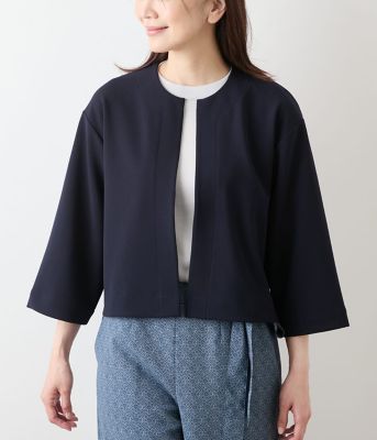 ツクルさん NEW YORKER ジャケット&七分袖カーディガン 和紙コットン 7分袖ブルゾンカーディガン(51712650-2024