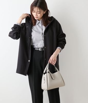 ＜NEWYORKER (Women)＞【ウォッシャブル】【撥水・保温・防水】３ＬＡＹＥＲジャージー　フーデットコーディガン（２０２５５１８１６５５６）