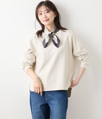 NEWYORKER (Women)/ニューヨーカー オーガニックコットンパイル クルーネックプルオーバー(202551816653) 31グレージュ トップス【三越伊勢丹/公式】