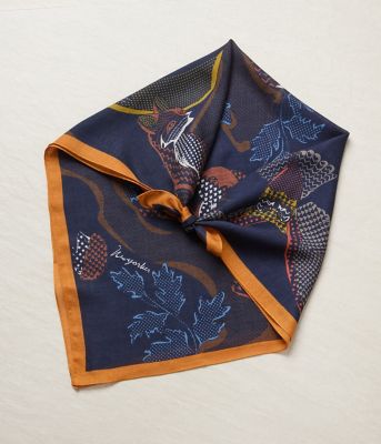 NEWYORKER (Women)/ニューヨーカー MANTERO(マンテロ) アニマルスカーフ(202551926851) 75ネイビー スカーフ・ショール【三越伊勢丹/公式】