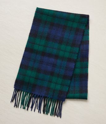 ＜NEWYORKER (Women)＞Ｊｏｈｎ　Ｓｃｏｔｔ（ジョン　スコット）　ブラックウォッチマフラー（２０２５５１９２６８６２）