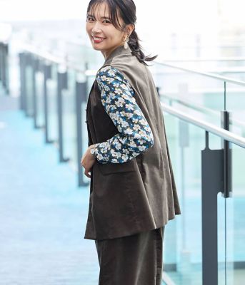 ノーリーズ　ウールライクダブルブレストジレ Demi-Luxe BEAMS ベスト ジレ 「セレモニー・フォーマル」ノー
