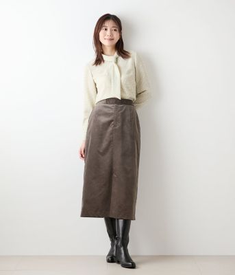 SUCRE シュクル 大きいサイズ21号 ウオッシャブル ラップスカートスーツ sucre スーツのおすすめ人気商品一覧 通販 - Yahoo!ショッピング