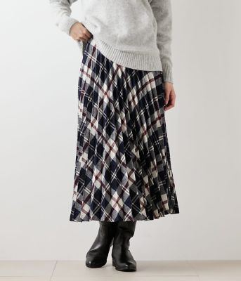 L】エターミンニューヨーカータータン プリーツスカート