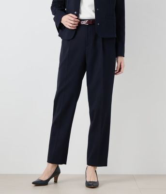 NEWYORKER L (Women/大きいサイズ)/ニューヨーカー Ｌ 【Ｌ】コンパクトダブルクロス　センタープレステーパードパンツ（２０２５５４３１５１２２）