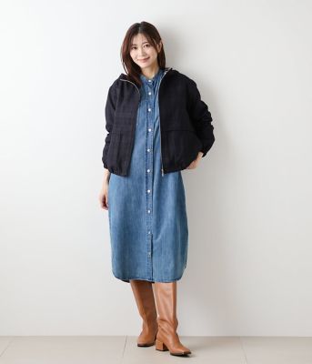 ニューヨーカー（NEWYORKER）/EDWIN 6．5オンス デニムシャツワンピース L】EDWIN 6．5オンス デニムシャツワンピース