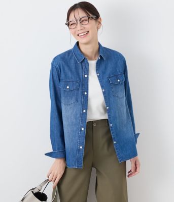 【Ｌ】ＥＤＷＩＮ　７．２オンス　レギュラーカラーデニムシャツ（２０２５５４６１５２１５）