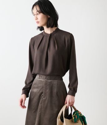 ドロワー　2025ssパフィーノーカラーブラウス３６ trim_ofnls_iteme61de21e533811f
