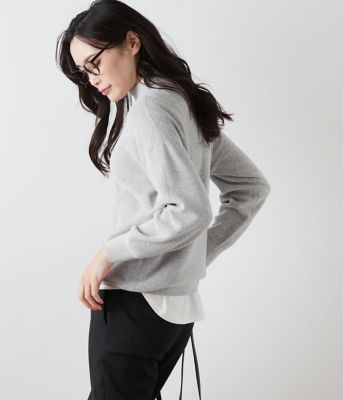 NEWYORKER L-SIZE / ニューヨーカー エルサイズ コットン片畦 ビルドネックプルオーバー NEWYORKER L-SIZE｜【L】コットン片畦 ビルドネックプルオーバー
