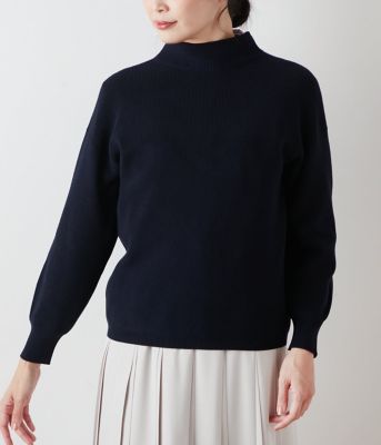 NEWYORKER L-SIZE / ニューヨーカー エルサイズ コットン片畦 ビルドネックプルオーバー コンパクトギザコットン ケーブルクルーネックプルオーバー