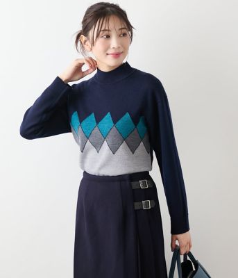 【極美品】キャロウェイ 23AW エクストラファインメリノ襟付ハイネックセーター エクストラファインメリノハイネックニット (WOMENS)