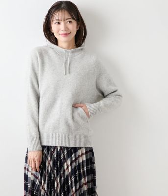 L】ウールアンゴラ ホールガーメントパーカ