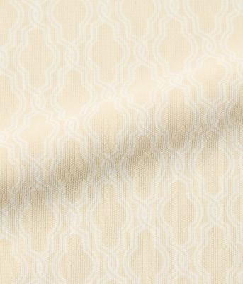 【Ｌ】ポリエステル強撚スムース　タイルプリント　Ｖネックボウタイプルオーバー（２０２５５４８１５５２１）