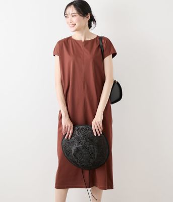NEWYORKER L (Women/大きいサイズ)/ニューヨーカー Ｌ 【Ｌ】コットンポリエステルトリコット　配色ステッチワンピース（２０２５５４８４５５５２）