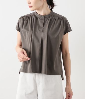NEWYORKER L-SIZE / ニューヨーカー エルサイズ コットンナイロントリコット スタンドカラープルオーバー L】コットンナイロントリコット スタンドカラープルオーバー