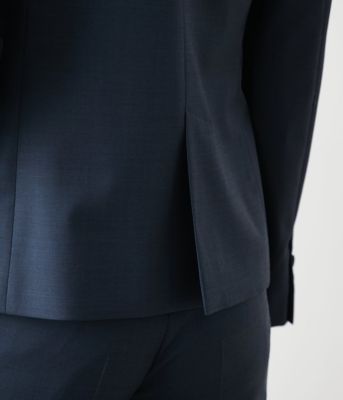 【Ｌ】【ウォッシャブル】シャークスキン　ノッチドラペル１釦ジャケット（２０２５５９０１５３５１）