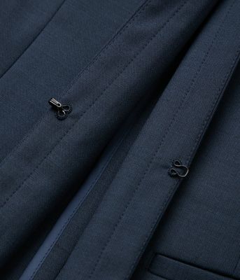 【Ｌ】【ウォッシャブル】シャークスキン　ノーカラージャケット（２０２５５９１１５３５１）
