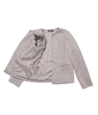 L】【ウォッシャブル】モクロディクリア ノーカラージャケット