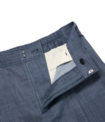 【Ｌ】スラブシャンブレー　タックワイドパンツ（２０２５５９３１５２５１）