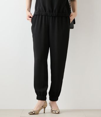 NEWYORKER L PLUS (Women/大きいサイズ)/ニューヨーカー Ｌ ＰＬＵＳ 【L】ポリエステルダブルクロス テーパードジョガーパンツ(202559336111)