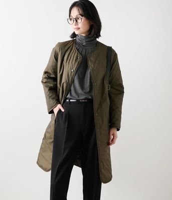 アマカ　ダウンコート　ロングコート　ショールカラー　リボン　ベルト　Aライン アマカダウンコートロングコートショールカラーリボンベルトAライン